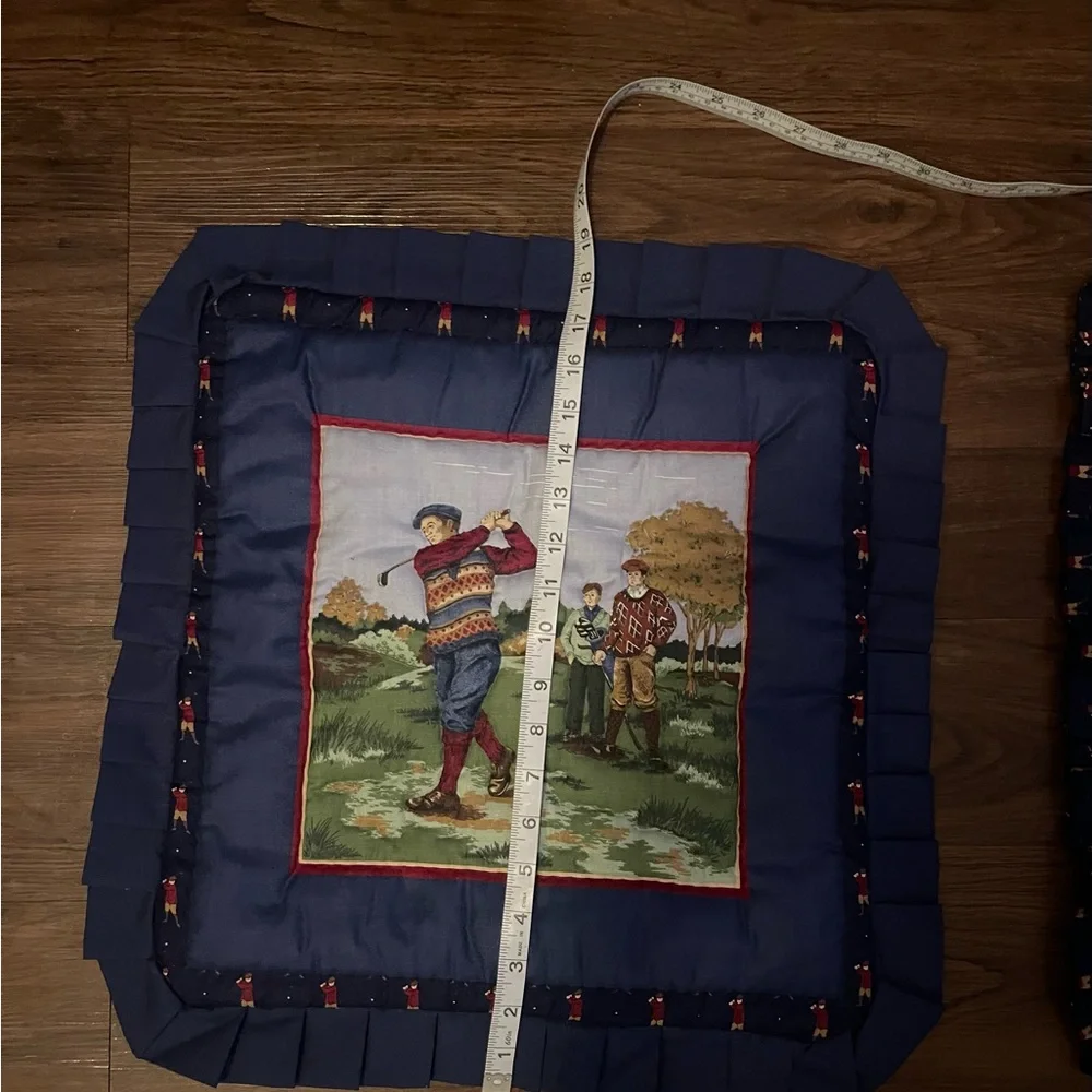 Vintage Golf Themed Decorative Pillows